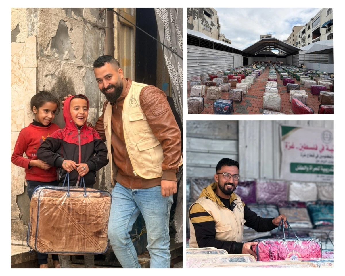 A Warm Gesture in a Harsh Winter: Over 1,000 Blankets Delivered to Displaced Families in North of Gaza