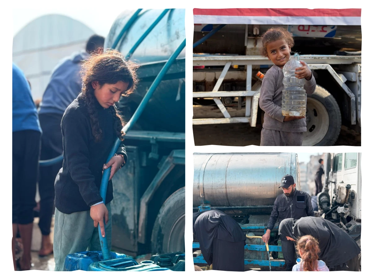 Water That Keeps Life Flowing in The Displacement Camps in The Gaza Strip
