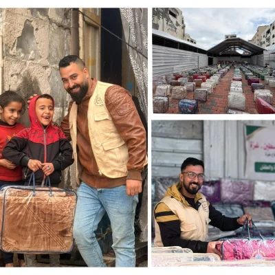 A Warm Gesture in a Harsh Winter: Over 1,000 Blankets Delivered to Displaced Families in North of Gaza