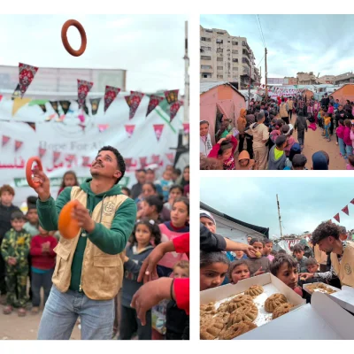 On The Happy Morning of Eid , Laughter Found Its Way Back to the Camps